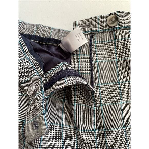 Pendleton 100% Virgin Wool Checkered Trousers High Waist Lined Vintage Sz 10 - Picture 4 of 10